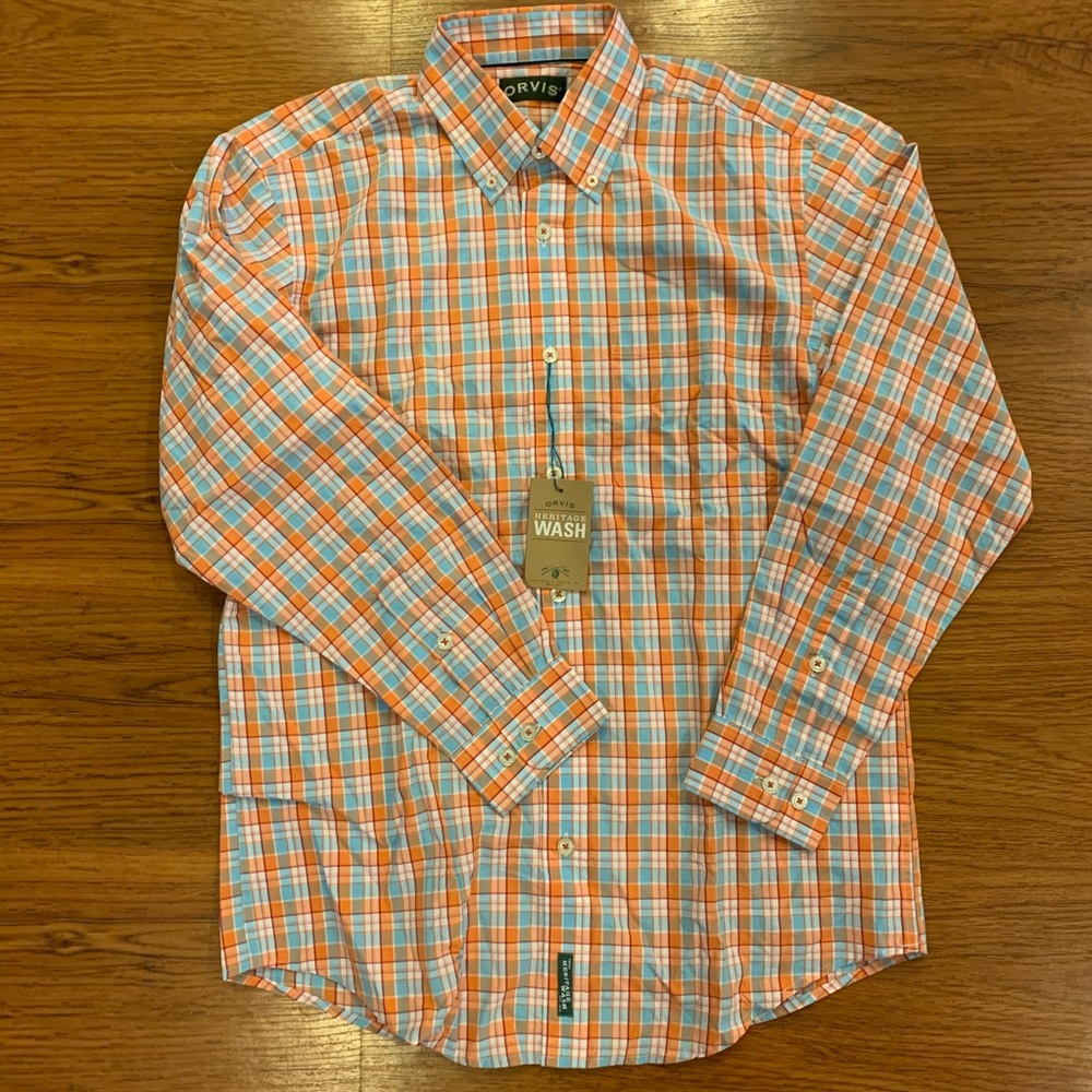 New Orvis Long Sleeve Button Down